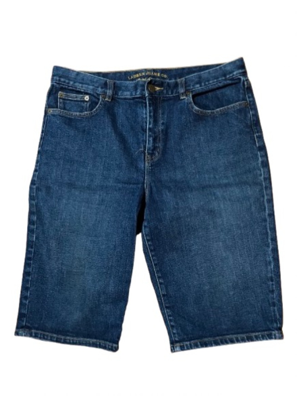 Lauren Jeans Co. Ralph Lauren Bermuda Blue Denim Shorts Size 10